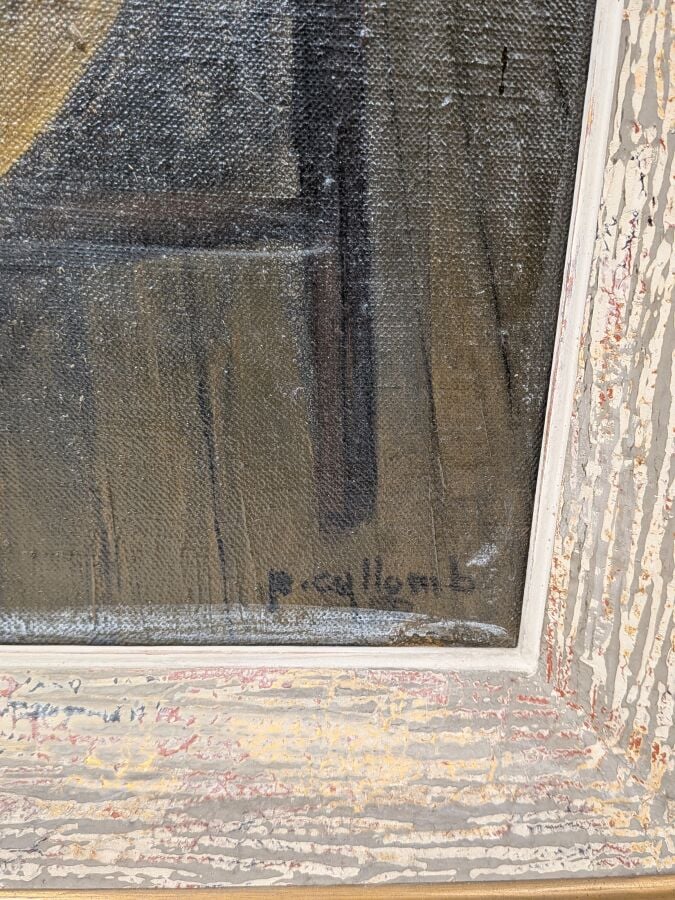 Paul COLLOMB (1921-2010) - La vaisselle - Huile sur toile, signée en bas à droi…