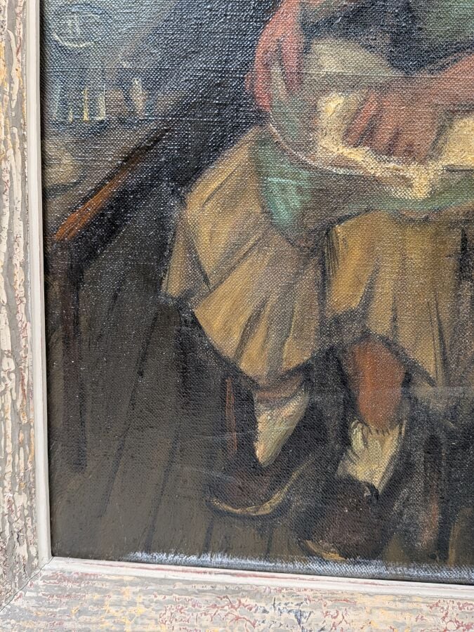 Paul COLLOMB (1921-2010) - La vaisselle - Huile sur toile, signée en bas à droi…