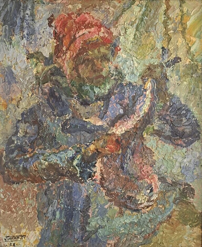 Vicente GIL-FRANCO (1898-1959) - Deux tableaux, une huile sur toile et une huil…