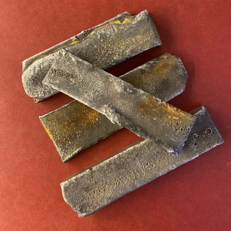 4 lingots d'argent - Poids total : 1776 g