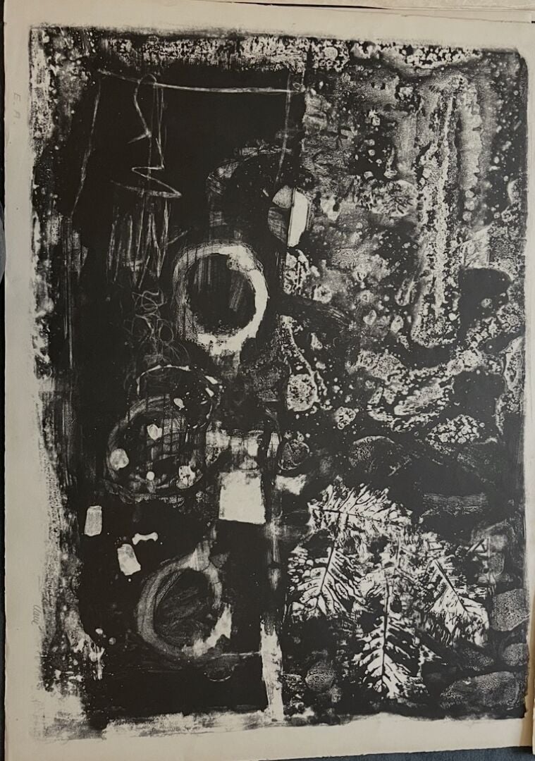 Antoni CLAVÉ (1913-2005) - Ensemble de deux lithographies : "1956" et "Abstract…