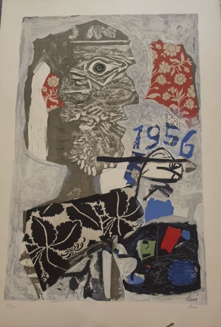 Antoni CLAVÉ (1913-2005) - Ensemble de deux lithographies : "1956" et "Abstract…