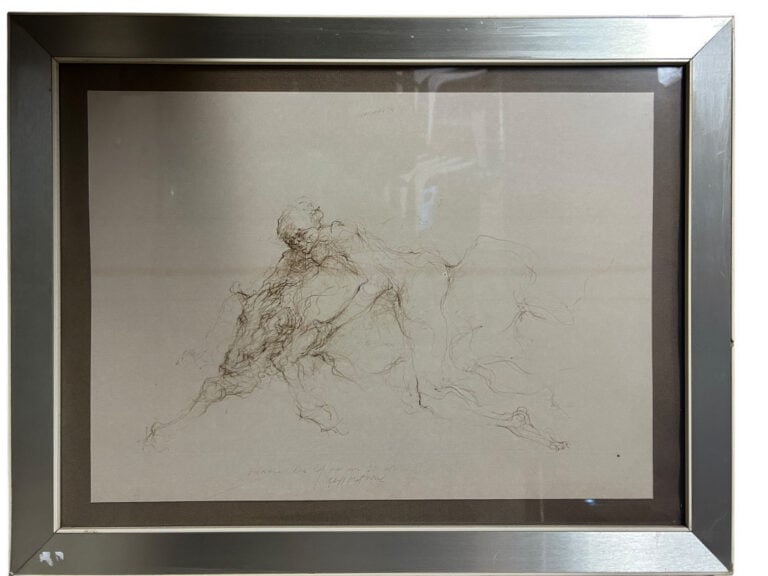 DE FONTAINE (?) - Ensemble comprenant - -Épreuve d'artiste, 36.5 x 38.5 cm - -"…
