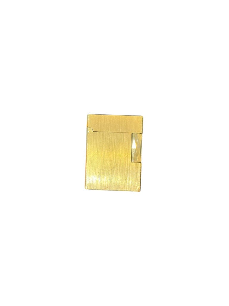 DUPONT - Briquet en métal à décor finement rainuré amati, signé et numéroté - A…