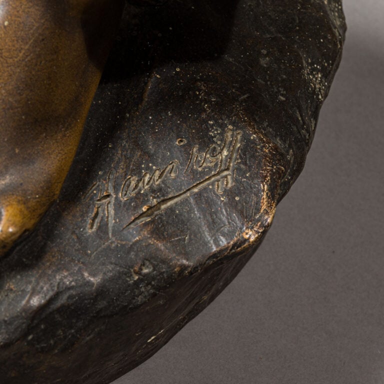 FRIEDRICH GOLDSCHEIDER & HANIROFF - La porteuse d'eau - Terre cuite polychrome,…