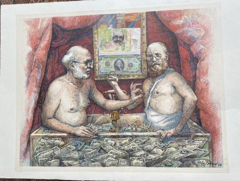 Jacques SECHAUD (1926-2014) - Très important lots de dessins sur les artistes d…