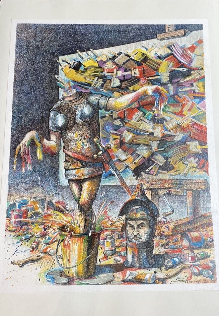 Jacques SECHAUD (1926-2014) - Très important lots de dessins sur les artistes d…