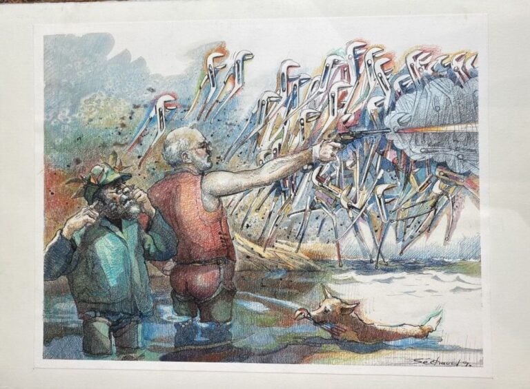 Jacques SECHAUD (1926-2014) - Très important lots de dessins sur les artistes d…