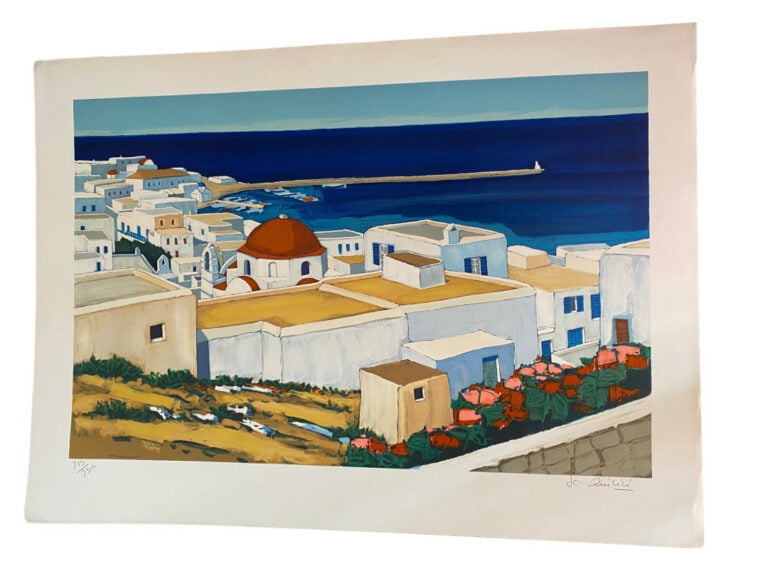 Jean-Claude QUILICI (1941-) - Paysage grec - Réunion de deux lithographies - Si…