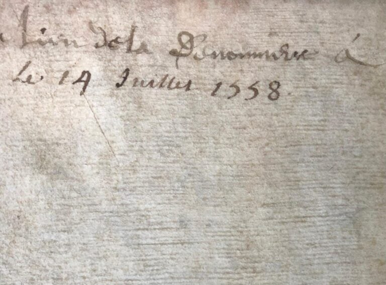 Lot de 14 documents (baux notariés) manuscrits sur peau de vélin - entre la fin…