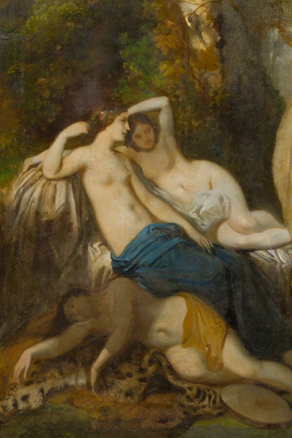LOUIS BOULANGER (VERCELLI 1806 - DIJON 1867) - Diane et ses nymphes - Toile - H…