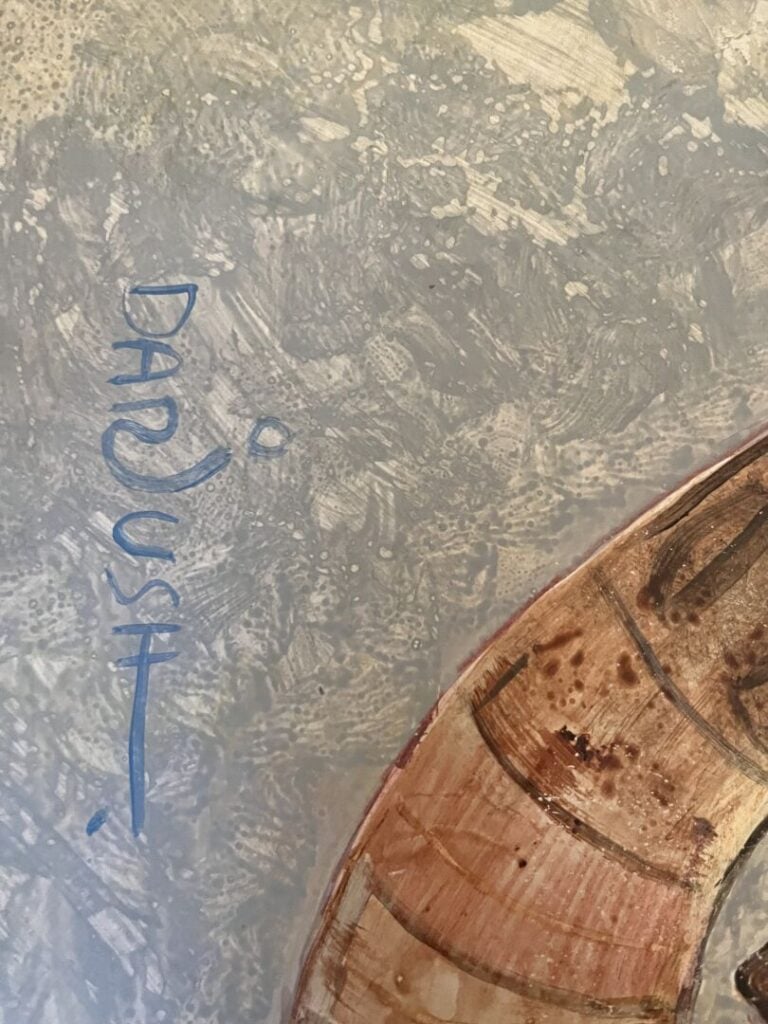 Mohajer DARIUSH (né en 1944) - Lot de deux dessins au crayon et aquarelle - "La…