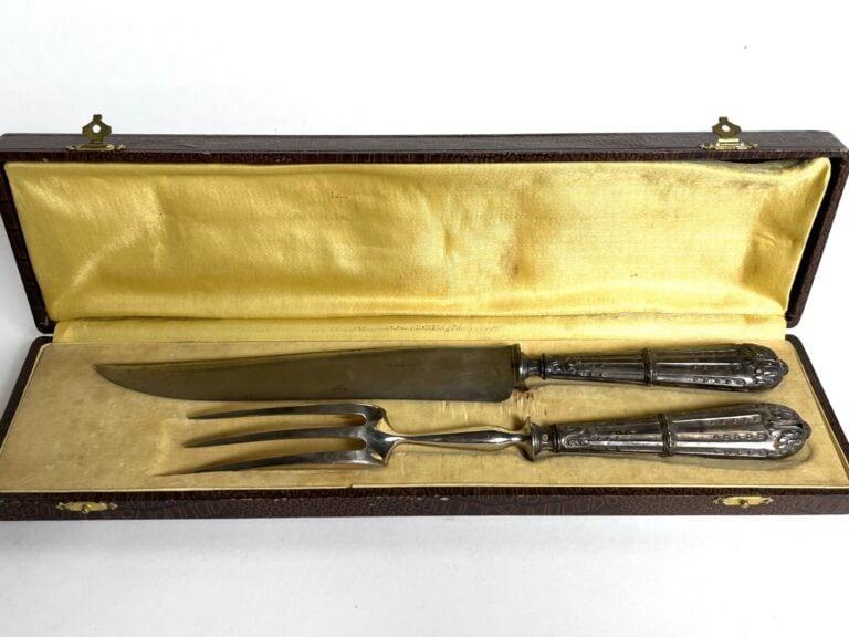 Pelle de service en argent et argent doré (950 ‰) à motif ajouré - de branches…
