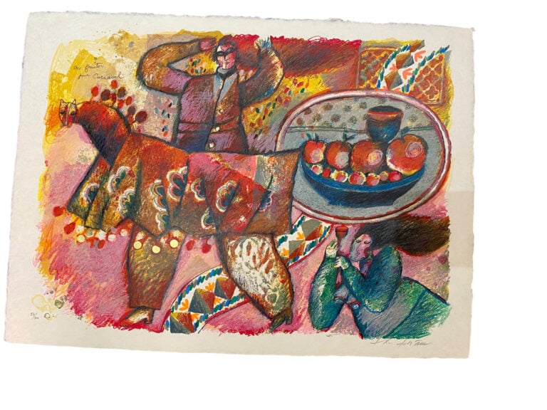 Théo TOBIASSE (1927-2012) - "Des fruits pour Carnaval" - Deux lithographies en…