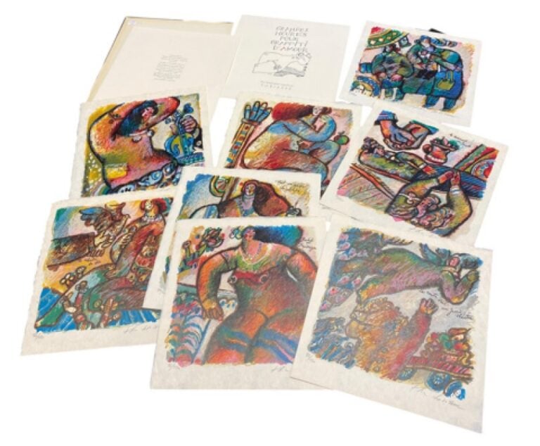 Théo TOBIASSE (1927-2012) - Grandes heures pour Graffiti d'amour. Paris, Enrico…