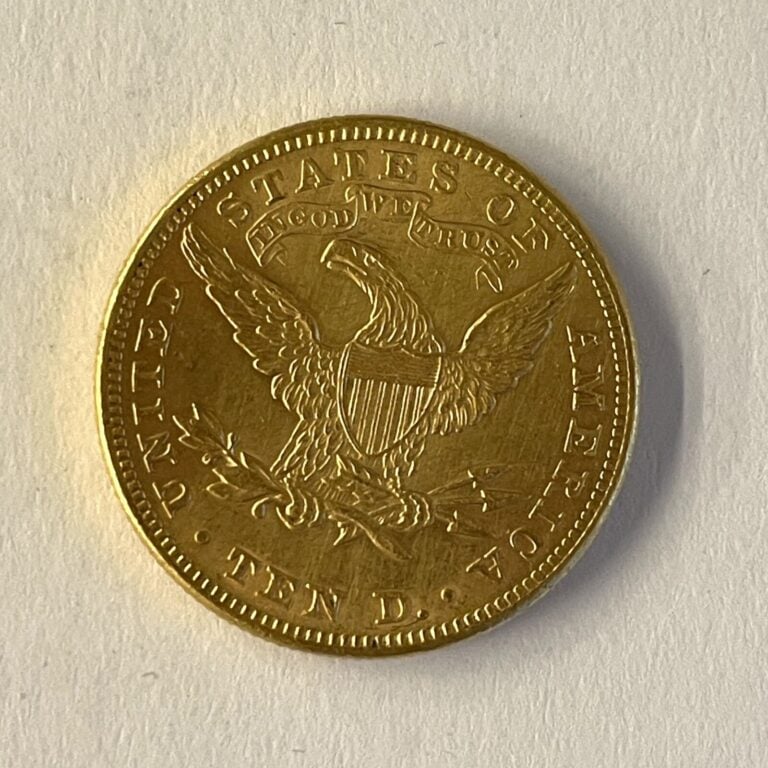 Une pièce de 10 dollars or 1897. Poids :16.72 g