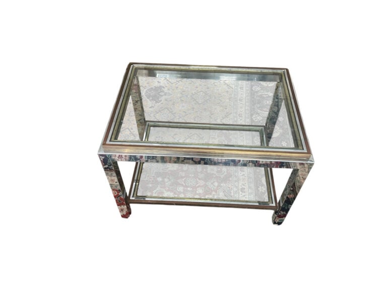 Willy RIZZO (1928-2013), attribué à - Table basse type "bout de canapé" rectang…