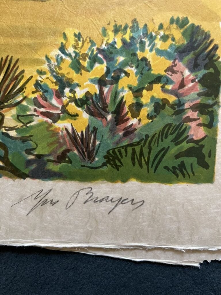 Yves BRAYER (1907-1990) - Paysage provençal - Ensemble de 5 lithographies - Sig…