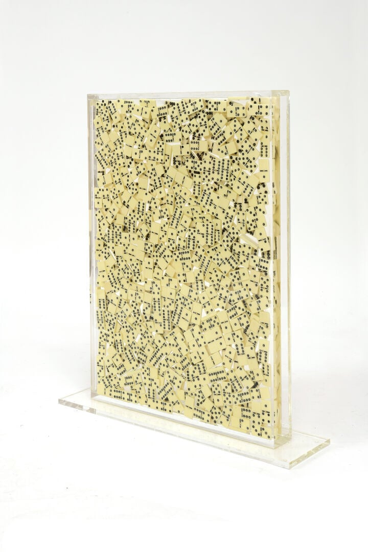 ARMAND PIERRE FERNANDEZ DIT ARMAN (1928-2005) - Inclusion de dominos dans du pl…