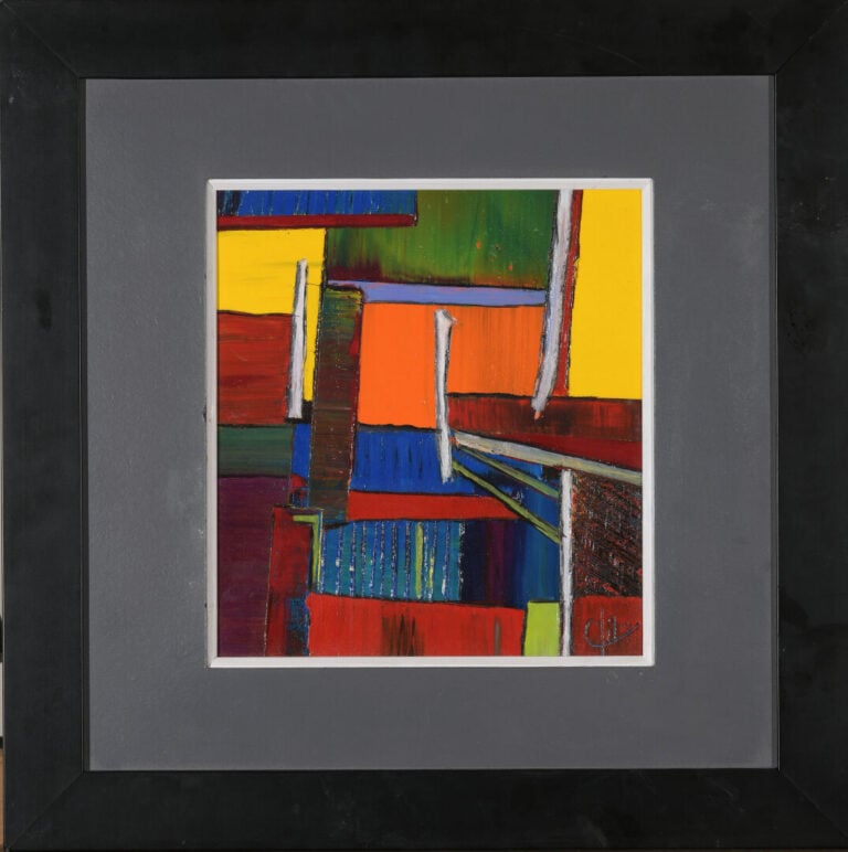 CLAUDE DE BER (NÉ EN 1950) - « Image de Doks n°4/3 » - Acrylique sur panneau -…
