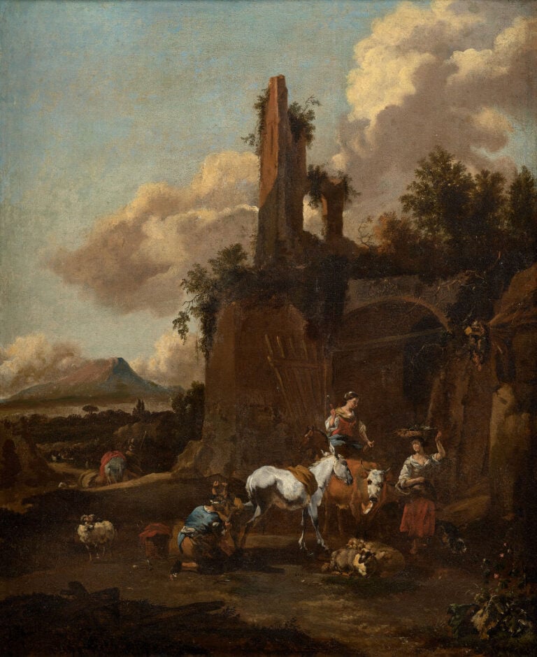 ÉCOLE HOLLANDAISE DU XVIIE SIÈCLE, D'APRÈS NICOLAS BERCHEM - Le maréchal-ferran…