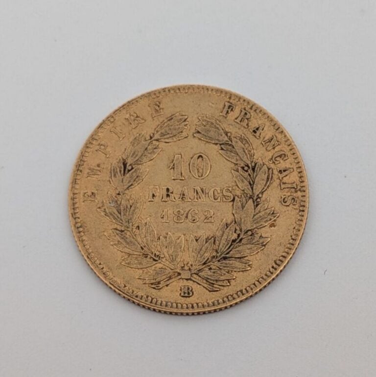 FRANCE: - 1 pièce de 10 francs or, Napoléon III tête laurée; 1862 - Poids net:…