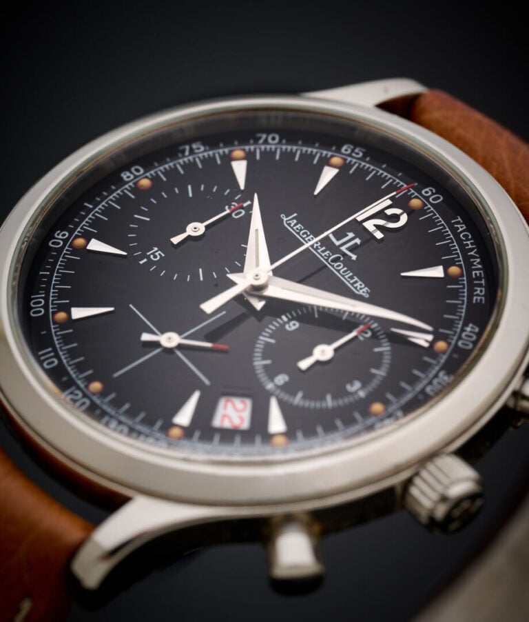 JAEGER LECOULTRE - BRACELET MONTRE ronde chronographe, tachymètre, modèle "Mast…