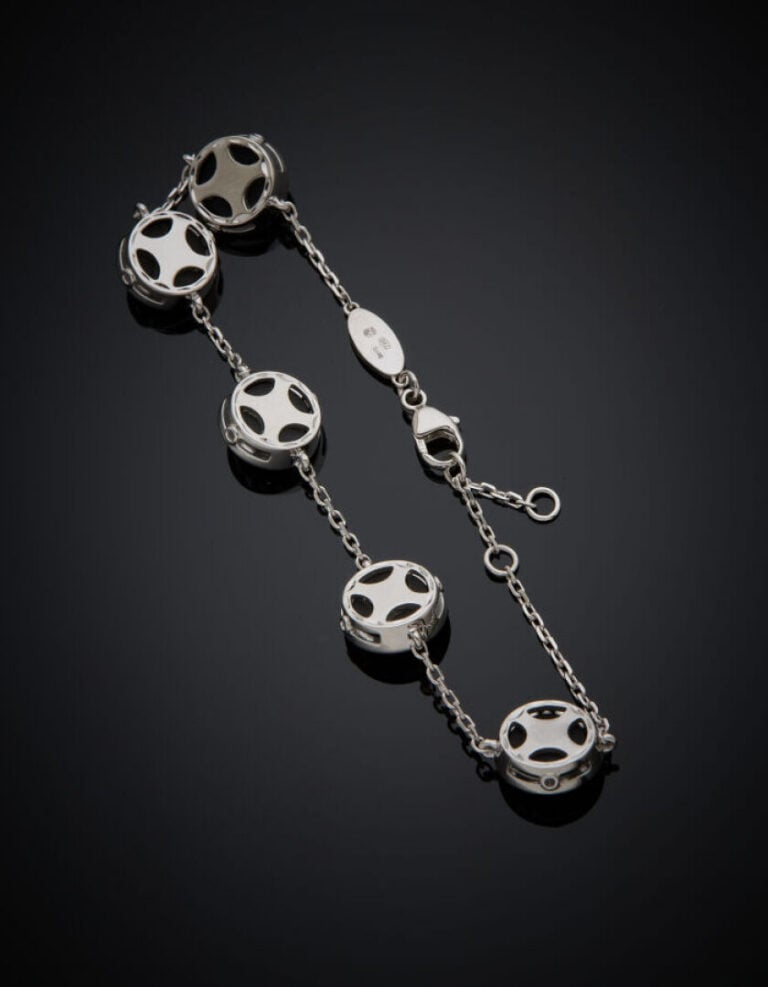 KORLOFF/ JE PLAY modèle Saint Petersbourg - BRACELET chaînette "5 ronds" en or…