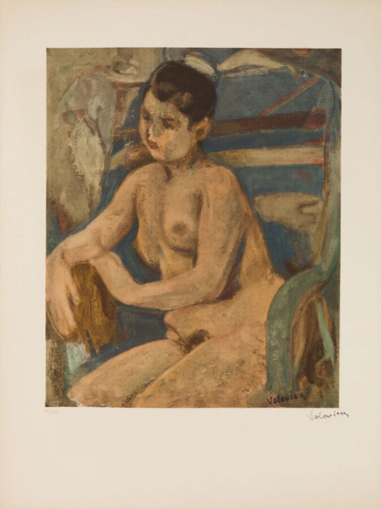 LAZARE VOLOVICK (1902-1977) - Femme assise ; Femme nue assise ; Nature morte à…