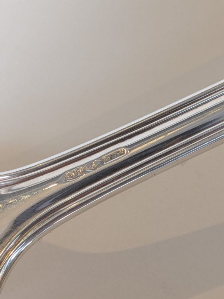 Louche en argent (800 ‰), modèle filet - Poids : 208 g