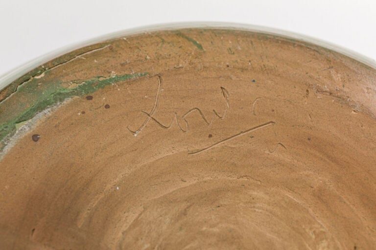 LOUL COMBRES (NÉ EN 1937) - Vase sphérique en terre cuite émaillée à motifs géo…