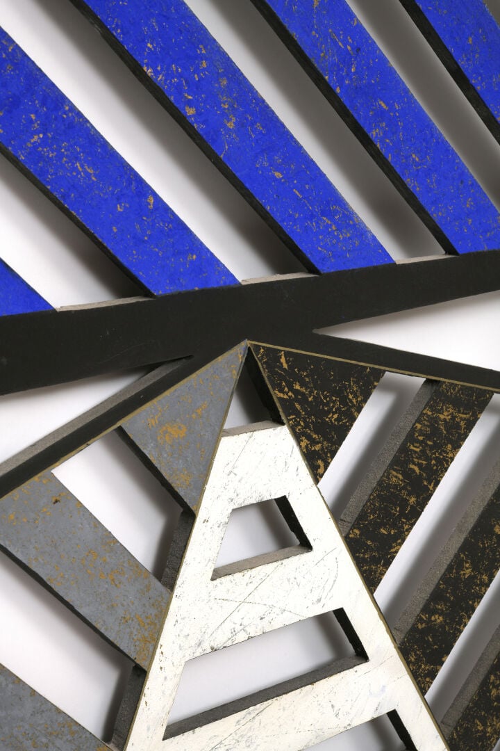 NIVESE OSCARI DIT NIVESE (1944) - Abstraction - Sculpture bidimensionnelle en b…