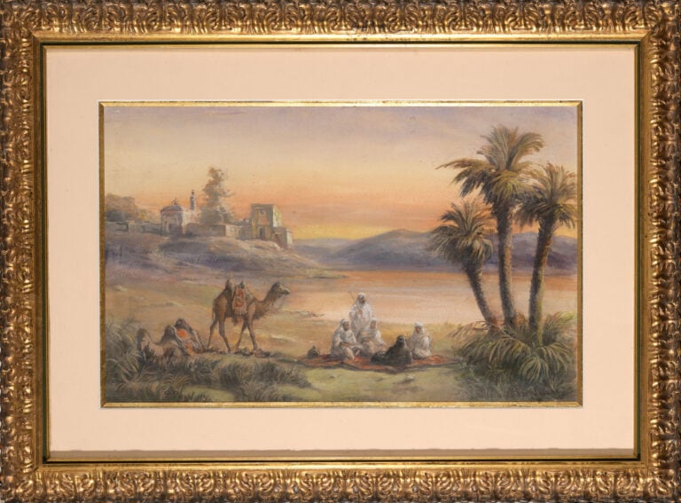PAUL B. PASCAL (1832/39-1903/05) - Scène orientaliste - Pastel signé en bas à g…