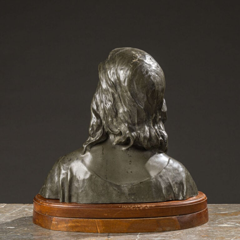 RAOUL LARCHE (1860-1912) - Jésus - Sculpture en alliage de métal argenté - Sign…