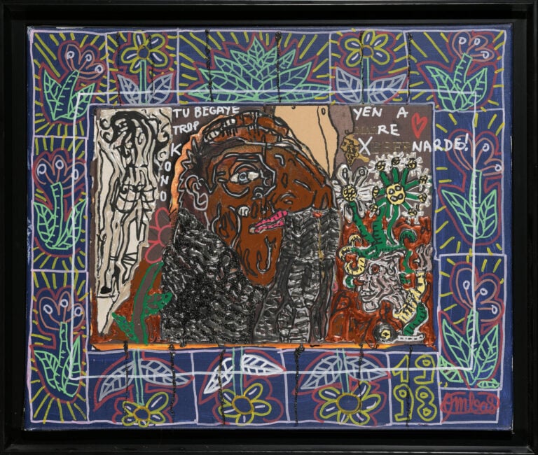 ROBERT COMBAS (1957) - Tu bégayes trop kono, 1998 - Acrylique sur toile - Signé…