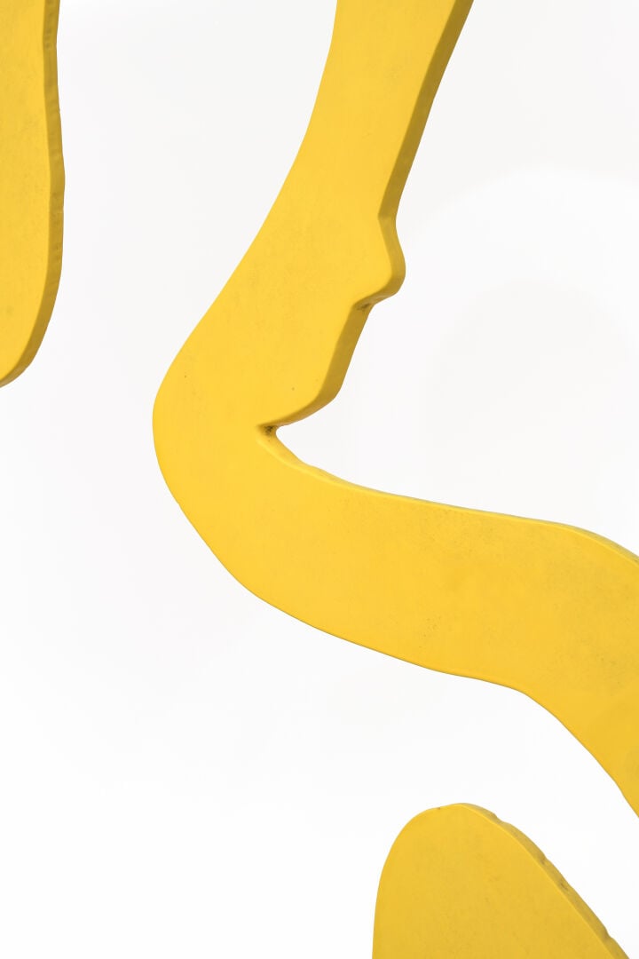 SACHA SOSNO (1937-2013) - Hommage à Arman - Sculpture en acier laqué jaune - 16…