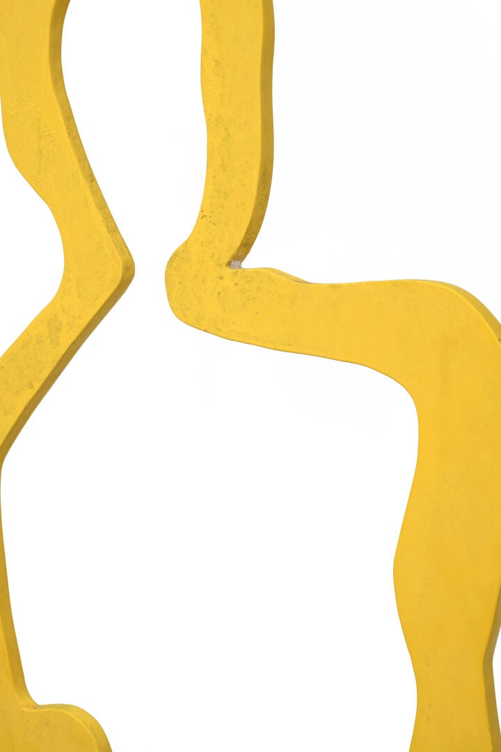 SACHA SOSNO (1937-2013) - Hommage à Vénus - 1987 - Sculpture en acier laqué jau…