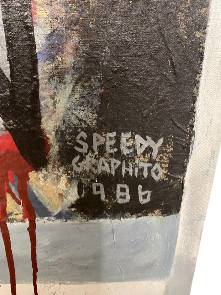SPEEDY GRAPHITO (1961) - La peinture est une salope - Huile sur toile - Signée…