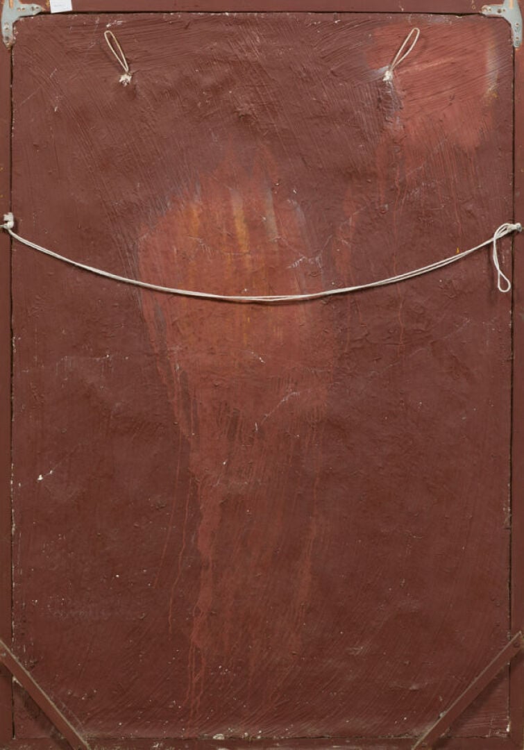 TRAVAIL FRANÇAIS - Plâtre représentant une femme debout entourée d'antilopes da…