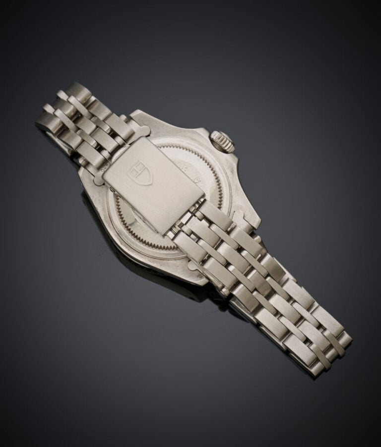 TUDOR - BRACELET MONTRE ronde de dame en acier, modèle "Princess date". - Lunet…