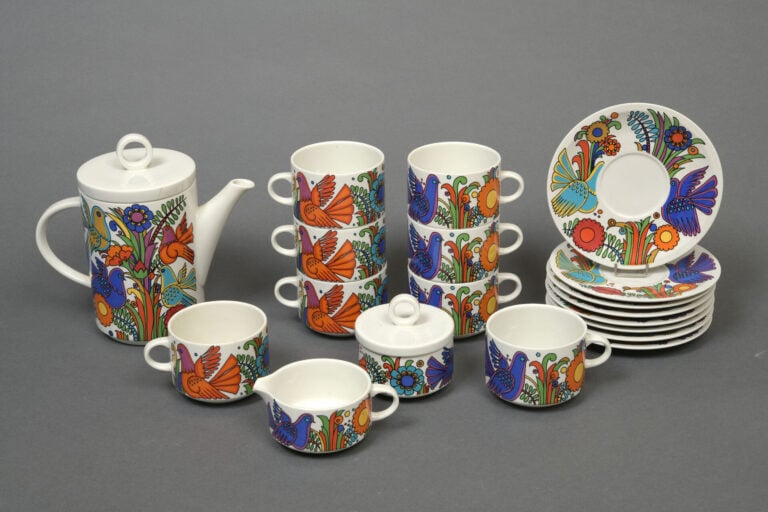 VILLEROY & BOCH - Partie de service à café en porcelaine, modèle « Acapulco » -…