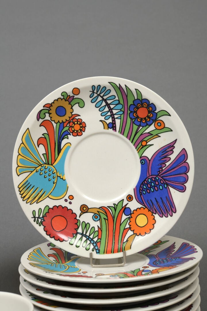 VILLEROY & BOCH - Partie de service à café en porcelaine, modèle « Acapulco » -…