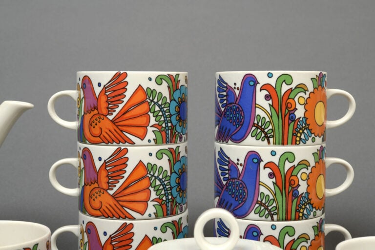 VILLEROY & BOCH - Partie de service à café en porcelaine, modèle « Acapulco » -…