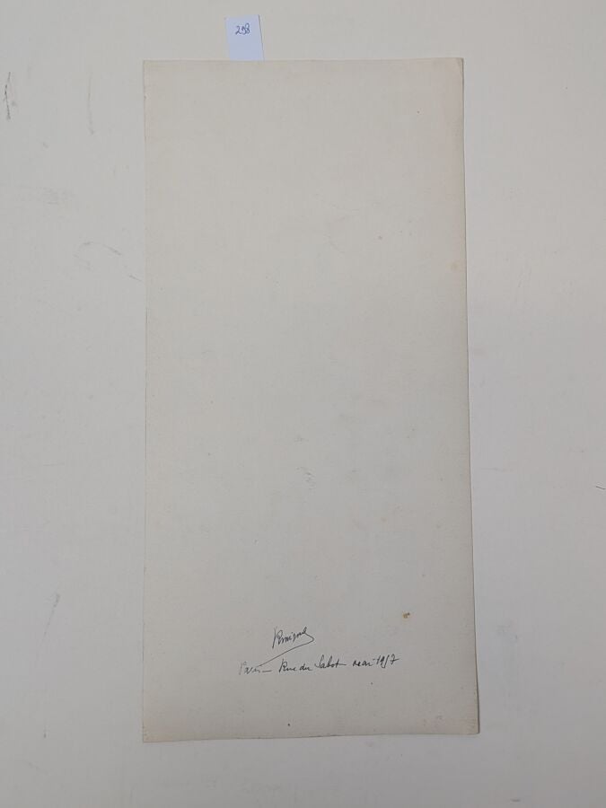 4 aquarelles originales parisiennes signées R. Mignol (?) 1956 à 1961. Rue Sain…