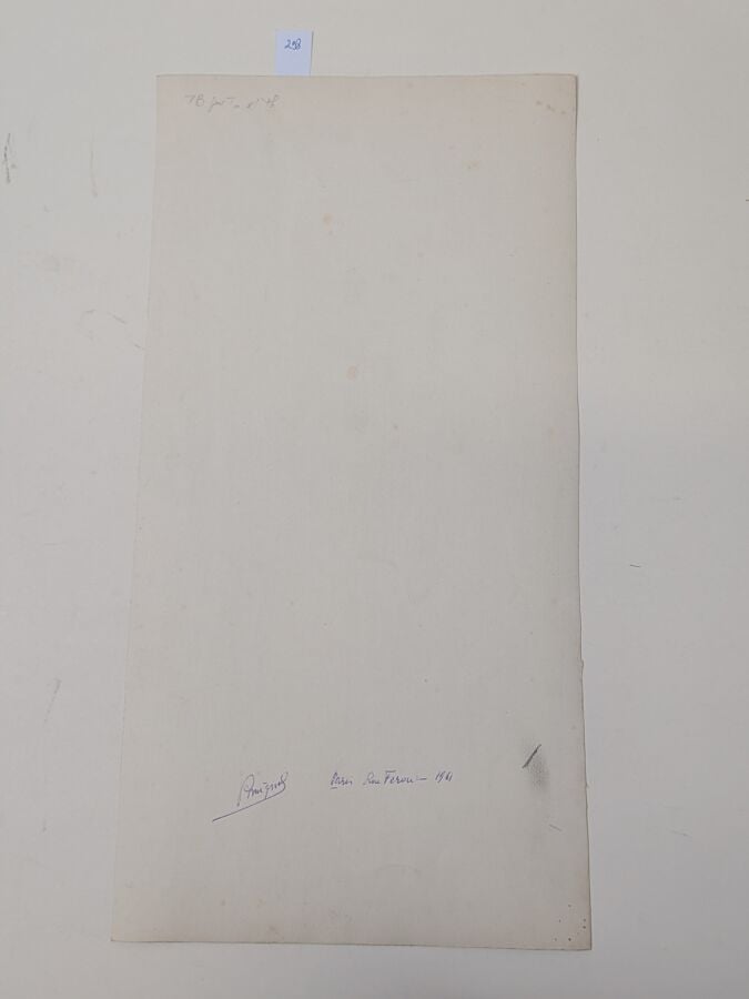 4 aquarelles originales parisiennes signées R. Mignol (?) 1956 à 1961. Rue Sain…