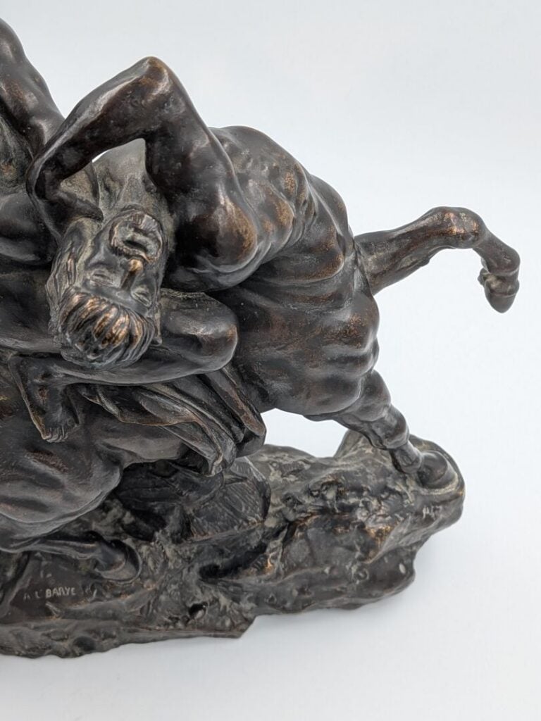 Antoine-Louis BARYE (1795-1875), dans le goût de - Thésée combattant le centaur…