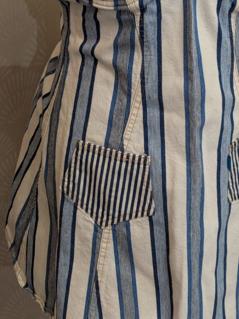 CHRISTIAN LACROIX JEANS - Robe salopette en jean en 2 parties composé d'un bust…