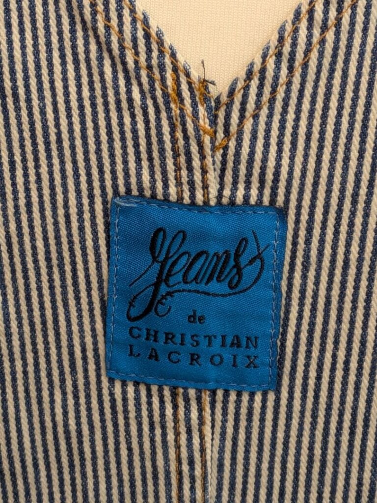 CHRISTIAN LACROIX JEANS - Robe salopette en jean en 2 parties composé d'un bust…