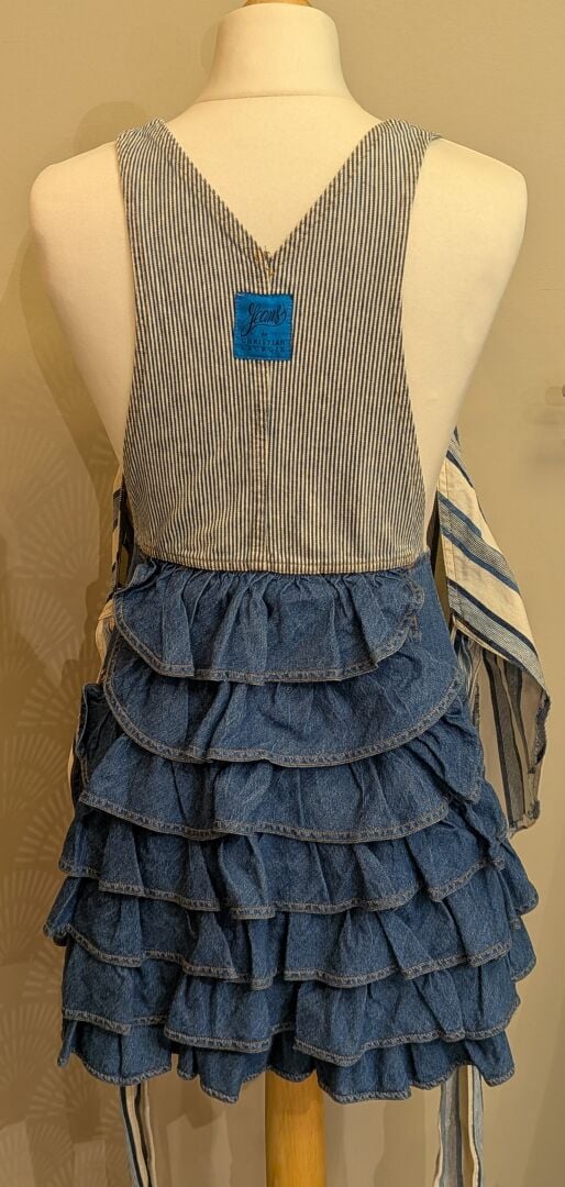 CHRISTIAN LACROIX JEANS - Robe salopette en jean en 2 parties composé d'un bust…