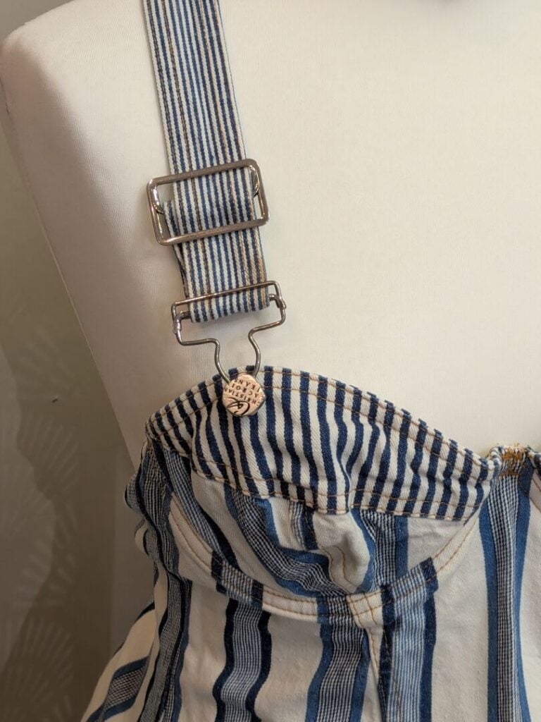 CHRISTIAN LACROIX JEANS - Robe salopette en jean en 2 parties composé d'un bust…